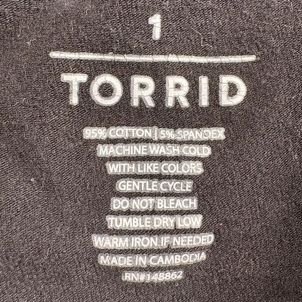 Torrid Leggings‎ Womens 1 Black Celestial Stars Moon Goth Whimsigoth Y2K Witchy